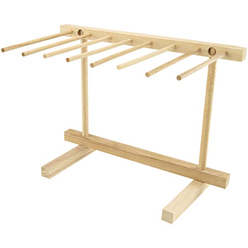 Southern Homewares Escorredor dobrável de madeira para macarrão de madeira de faia natural, tamanho