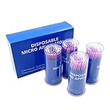 Eyelash brush,400 Pieces Eyelash Extensions Disposable Micro Brushes.Bendable Ultrafine Mascara wands、Eyebrow brush、Make up brushes、Eyelash comb(1.5mm)