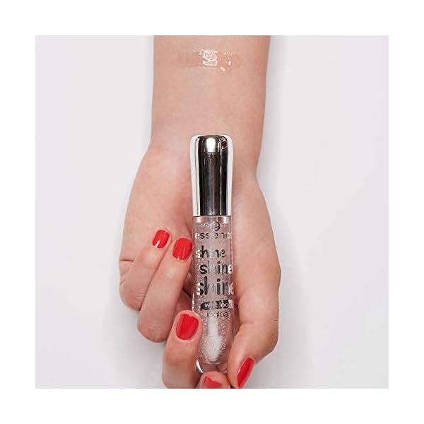 essence | 3-Pack Shine Shine Shine Lipgloss, Clear | High-Shine, Lightweight & Moisturizing Vegan Formula | Gluten Free & Paraben Free | Cruelty Free
