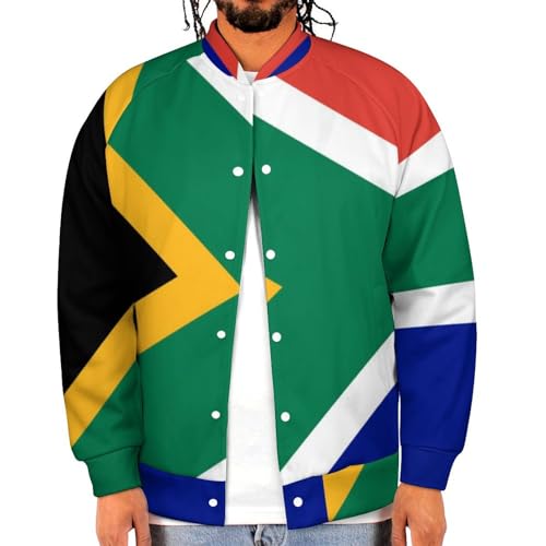 Flag of South Africa Varsity Jacket Causal Men And Women Baseball Bomber Uniform Jackets