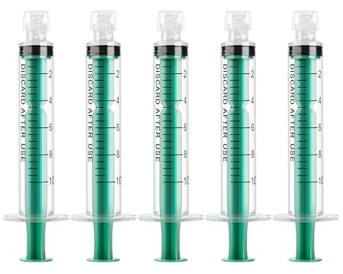 Image of 10ml /cc Syringe without Needle Luer Lock Syringes with Cap, Sterile, Disposable, 20 Pack