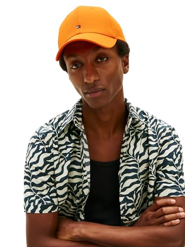 Image of Tommy Hilfiger Men's Cotton Flag Logo Adjustable Baseball Cap