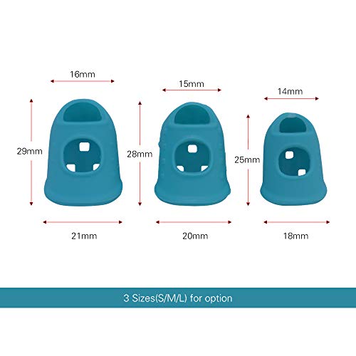 KKmoon 6 pcs guitarra dedo dedo protetores da ponta do dedo para guitarra ukulele iniciantes (entreg