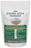 BioWisdom Nutraceuticals Baking Soda Powder for Organic Use, Grade 1 Aluminum Free Baking Soda, Natural No Chemicals, Pure Powder for Cooking, Stomach Acid, Kidney Supplement, 1lb