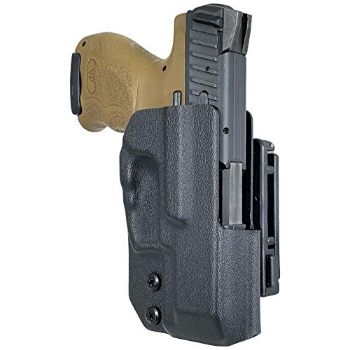 Black Scorpion Outdoor Gear OWB Kydex Pro IDPA Competition Holster fits Heckler and Koch VP9SK (Black, Right)