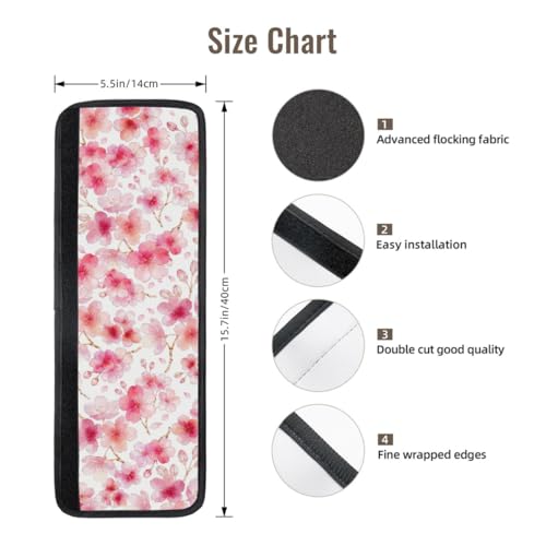 Image of Cherry Blossoming Refrigerator Door Handle Covers Set of 2, Spring Decoration Neoprene Fridge Door Handle Covers Washable Non-Slip Protector for Fridge Dishwasher Appliance, Keep Your Kitchen Clean