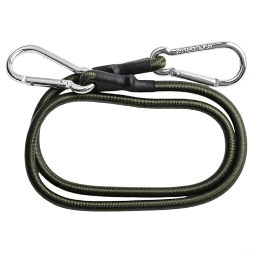 Zuverlässige elastische Karabinerschnüre zur Sicherung der Ausrüstung, maximale Gewichtsgrenze von 10 kg (90 cm)