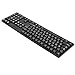Arabic Bilingual Keyboard - USB Wired Desktop Office Keyboard Suitable For Pc Laptop