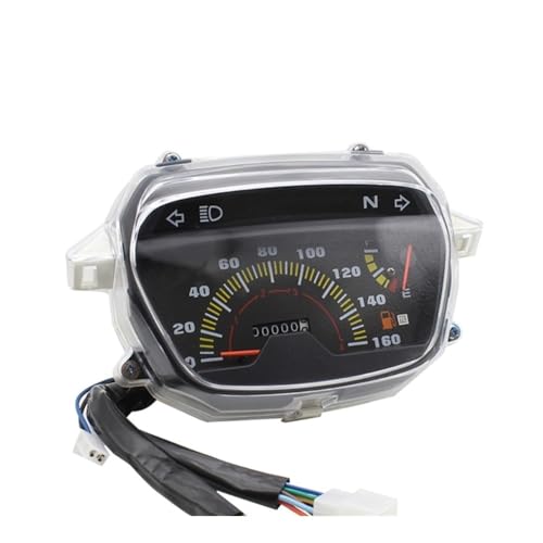 Speedometer Odometer Meter Motorcycle Meter Odometer Assembly Clear Display Motorcycle Odometer Easy Reading Instrument Assembly Suitable for 100