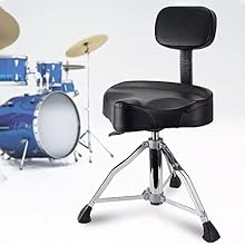 Comfort and Durability: This salon stool features a durable metal lift lever and a sturdy base for reliable support. The cushioned saddle-shaped seat ensures comfort during extended use. Easy Height Adjustment: Effortlessly adjust the stool's height,...
