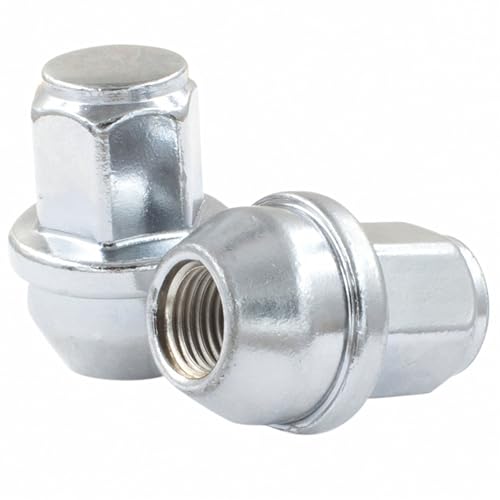 Image of Wheel Accessories Parts 50 Pcs M14x1.5 14x1.5 Thread OEM Style Lug Nuts 1.66 inch Long Chrome 13 /16 inch 21mm Hex Hex Fits 2015+ Ford F150 Expedition Mach E | Tesla S 3 X Y ACPZ-1012-B | 611-008