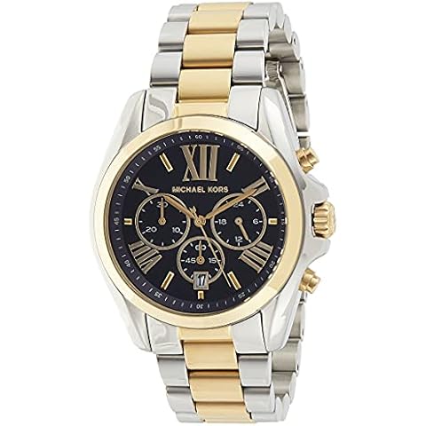 Michael Kors Women's Watch BRADSHAW, 43mm case size, Quartz Chronograph movement, Stainless Steel strap Cover