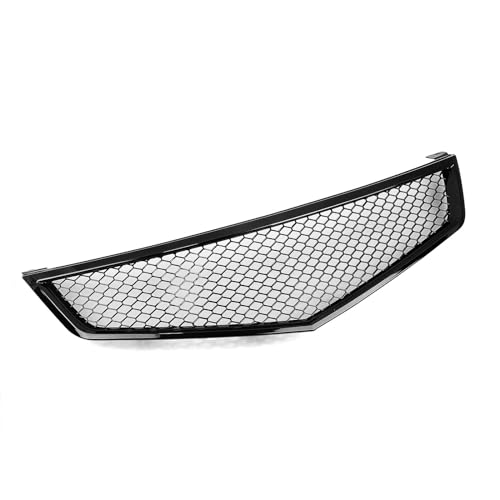 Calandres avant style course pour Acura TSX maille supérieure noire