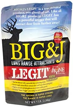 Big & J Legit Minerals - Long Range Attractant - Mineral Hybrid - 5 LB, Powder