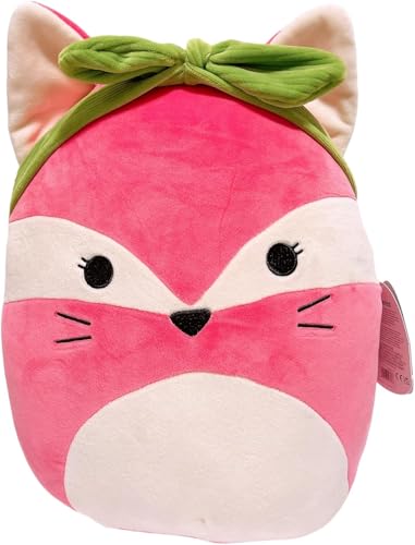 Squishmallows Original 8- Inch Peyton The Fox with Green Bandana - Ultra Soft, Great for Kids, Girls, Boys - Official Jazwares Plush