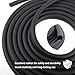 19.68Ft D-Shape Car Rubber Seal Strip,Automotive Weather Stripping for Sealing Door Hood Trunk Window,Self-Adhesive Soundproof Car Door Seal Strip for Most Vehicles (19.68Ft)