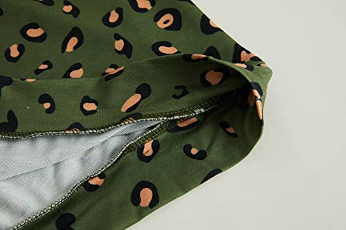 Dellytop Kids Girl's Cute 2 Pcs Tracksuit Athletic Jogger Outfits Long Sleeve Hoodie Tops And Legging Pants Sweatpants Set Leopard #TOP4