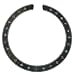 KAISH Qaulity Acoustic Guitar 110 * 12 * 0.8mm Soundhole Rosewood Rosette with Abalone Shell Design