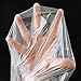 Parts Express 50 Pcs Clear Plastic Polyethylene Waterproof Disposable Aprons For Cooking, Painting