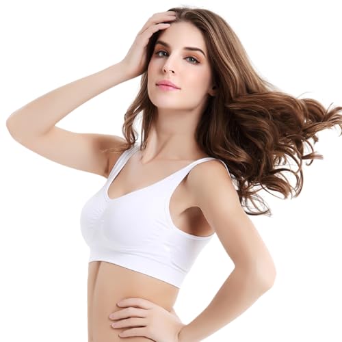 Image of Fashiol Women's Padded Sports Bra Criss Cross Racerback Sports Bra Stretchable Everyday Bras for Workout /Gym & Exercises