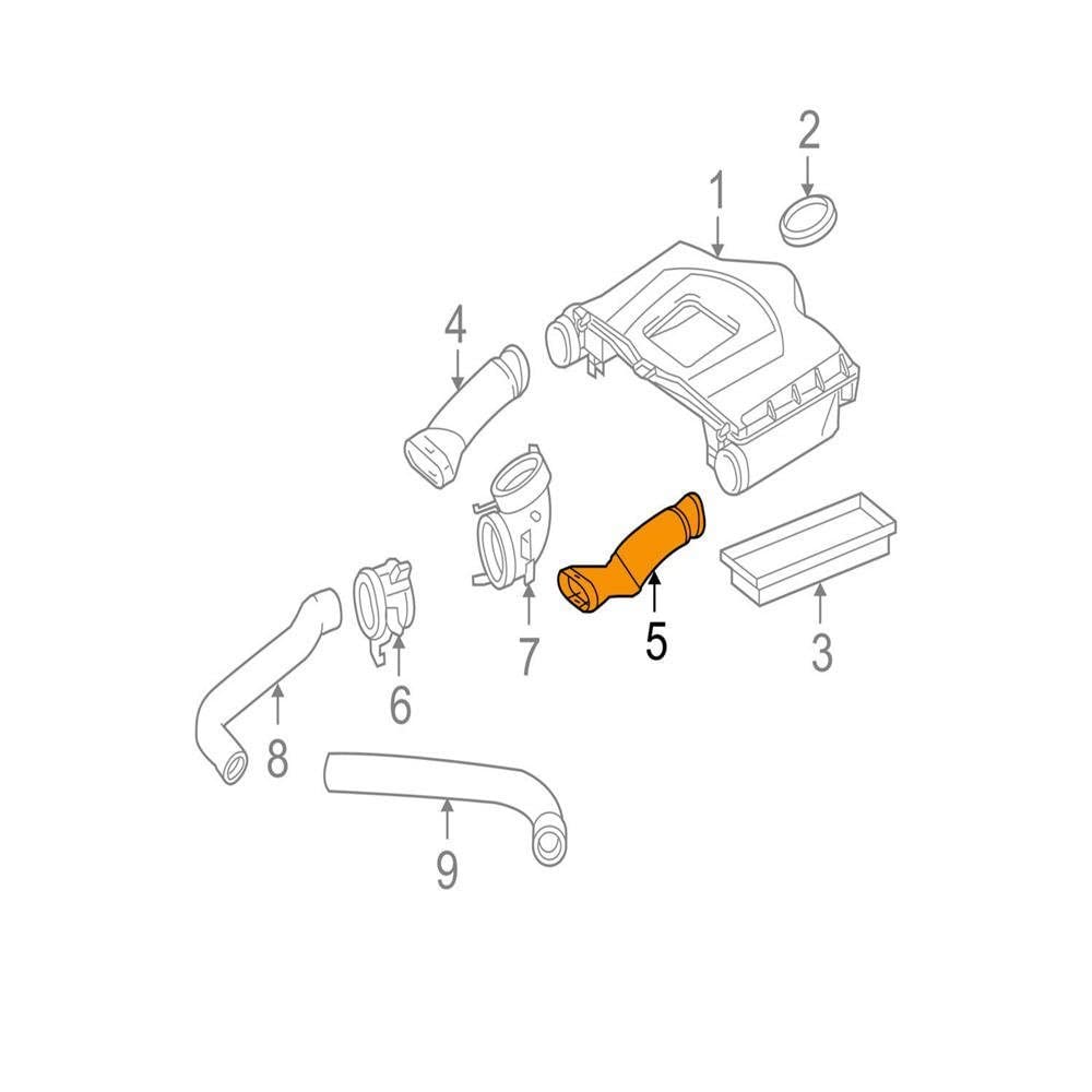 Luftfilter Ansaugschlauch Für Mercedes W204 W212 - Ansaugrohr Ersatz