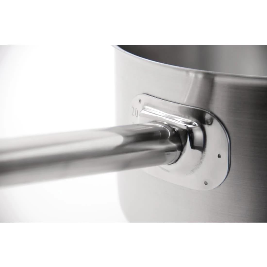 Vogue Stainless Steel Saucepan 20 cm – Professional Saucepan for All Hobs Suitable for Induction M944