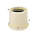 MIIX HOME 4 inch Bed or Furniture Risers Beige Round, Bed Frame Elevators Made of Natural Plant Fiber, Lifts for Dorm Sofa Desk Couch or Table Leg Extenders, Set of 4