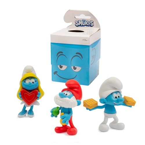 Giochi Preziosi I Puffi - Scatole Contenenti Un Personaggio A Sorpresa Tra Cui Grande Puffo, Puffetta, Golosone Da 7,5 Cm Con Movimento, Per Bambini A Partire Dai 3 Anni