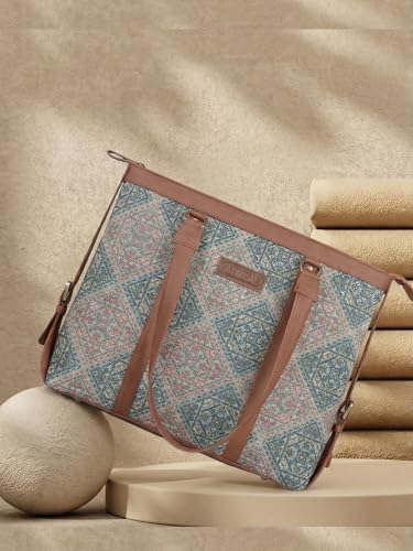 Image of Stylish Tote Bags for Office Use | Laptop Bag 15.6 inch | Purse for Women | Vegan Leather Handbag | Daily & Travel Use |