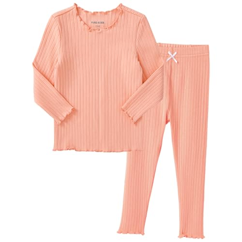 Image of pureborn Baby Pajamas Set Toddler Snug Fit Cotton Sleepwear 2pcs 12M-7Y