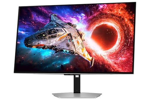 Image of Samsung Odyssey OLED G8 Gaming Monitor 80cm (32 inch) UHD, 240 Hz, 0.03ms(GTG), FreeSync Premium Pro, DP, HDMI, USB Hub, Height, Tilt, Swivel, Pivot Adjust Stand, (LS32HG800SWXXL, Silver)