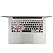 MOSISO Pattern Keyboard Cover Compatible with MacBook Pro 13/15 inch(with/Without Retina Display,2015 or Older Version),Older MacBook Air 13 inch (A1466/A1369,Release 2010-2017), Purple Peony