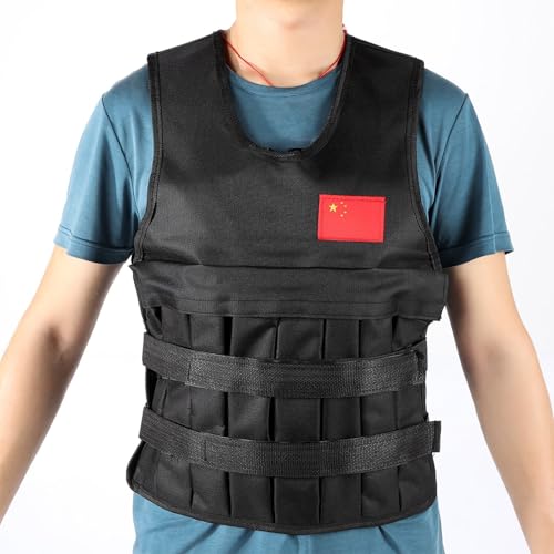 Cocoarm Weighted Vest 20KG Weight Vest Adjustable Weighted Vest Strength Training Weighted Vest Fitness Weighted Vest 600D Coated Fabric Training Weight Vest for Men Women - Image 4