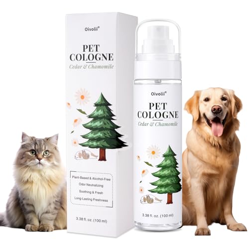 Image of Pet Cologne Spray for Dogs & Cats - Natural Deodorizing Perfume - Long-Lasting Scent - Alcohol-Free, Hypoallergenic, Safe Grooming Spray for Pets