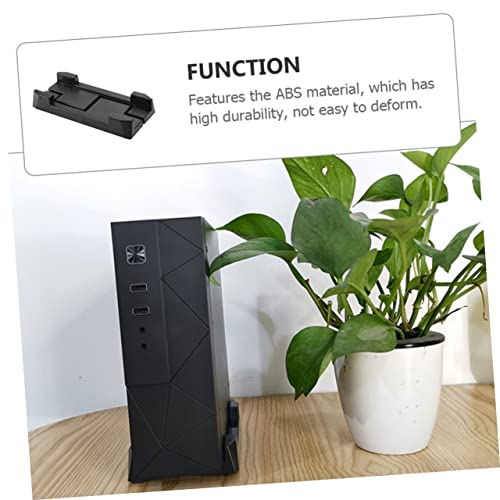 Soporte móvil ajustable para CPU POPETPOP 2 piezas para gabinete de computadora, rack ajustable en altura para soporte multi-funcional de host de computadora, diseño para gamers y estudiantes miniatura 3