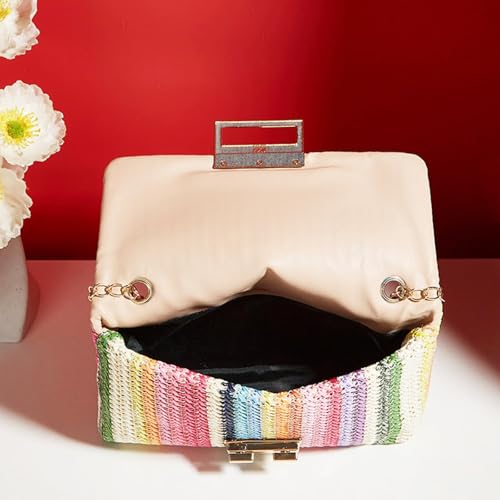 Bolso de Playa Bohemio de Paja para Mujer miniatura 5