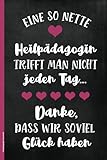  Heilpädagogik Geschenk: Notizbuch A5 liniert für Heilpädagogin praktisches Buch für Notizen kleines Dankeschön für Unterstützung und Hilfe Danke an Heilpädagoge Geschenkidee das Tagebuch