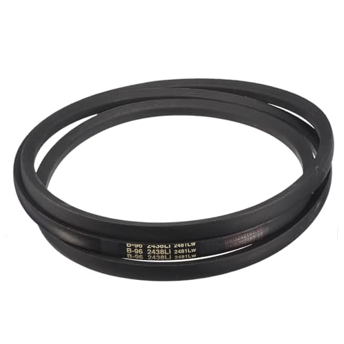 Image of uxcell 3 Pack B96 Classic V-Belt, 99 inch Outside Circumference, Black, Industrial Rubber V-Belt, B Profile, for Machinery Equipment