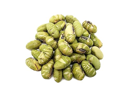 Mandoi Edamame Bohnen 500g, geröstet und leicht gesalzen, 43% Protein, leckerer Snack auch als Topping für Mahlzeiten, vegan