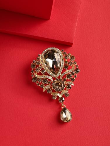 Image of MINACHI Vintage Victorian Design Queen's Cameo Antique Wedding Brooch Pin, Jewelry Gift for Women