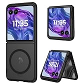 DUEDUE for Motorola Razr Plus 2025/2024 Case, Moto Razr 50 Ultra 5G Case Magnetic, Protective Cover Shockproof Phone Case for Motorola Razr+ Plus 2025/2024/Moto Razr 50 Ultra 5G 6.9", Black