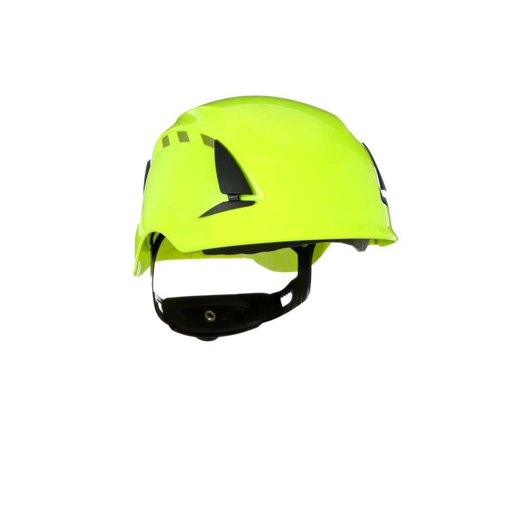 3M SecureFit Casco de protección, X5514V-CE, verde de alta visibilidad, con ventilación, CE