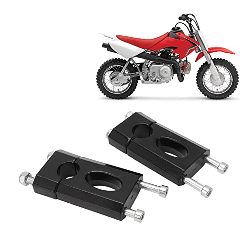 Handlebar Riser, 1 Pair Handlebar Mount Clamp Riser 7/8in Aluminum Black Coating Handlebar Clip for Motorcycle Handlebar 22mm