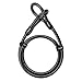 Titanker Heavy-Duty Security Cable, Thick Flexible Vinyl Coated Steel Cable Loop End (4FT(14mm))