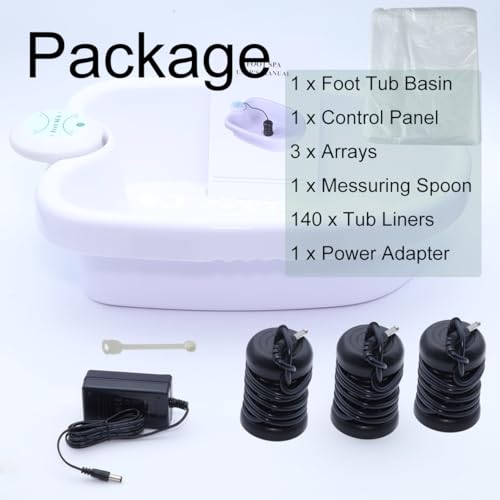 Máquina de Baño de Pies Iónico Detox con Tubería y 140 Liners miniatura 6