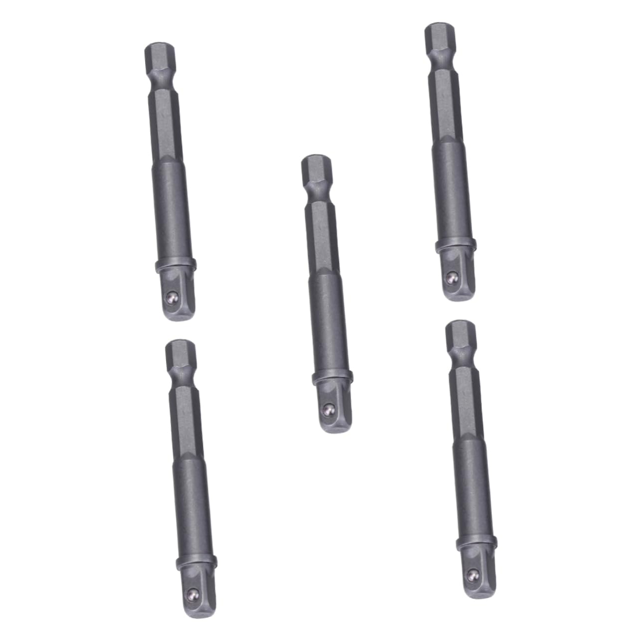 Uonlytech 15 Set Barra Di Estensione Della Presa Bussole Esagonali Cacciavite Elettrico Presa Esagonale Biella Presa Biella A Manicotto Barra Di Estensione Della Manica Silver 5 Pezzi * 15