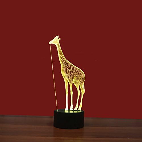 Xdorra Giraffe 3D Night Light, Acrylic Giraffe USB LED Table Lamp Home r2d2 3D Arts Decor - 7 Colors Changing Bedroom Decor Night Light Gifts for Father Mother Husband Wife