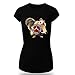 Produktbild Mercedes T-Shirt Ice Age Scrat Clipart Women CAR Auto Tee TOP Black White Short Sleeves (XL, Black)