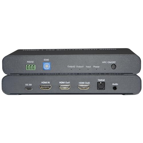 Répartiteur HDMI 8K HDMI 2.1 extracteur audio DTS LPCM commutateur EDID RS-232