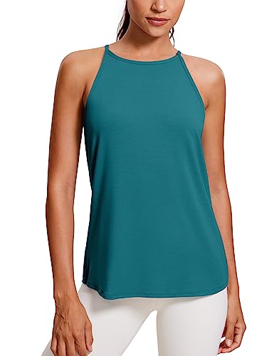 Amazon.com: CRZ YOGA Halter High Neck Workout Tops for Women Flowy
